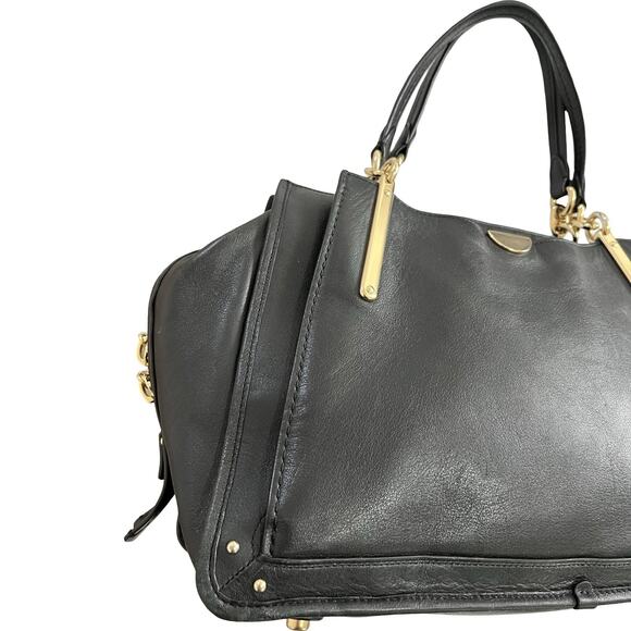 Coach Dreamer 36 Smooth Leather Satchel Shoulder Tote Bag in Black 31640 - Picture 4 of 16